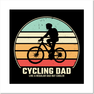 cycling dad Posters and Art